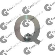 ONIX LETRA Q MACIZA 57MM TERMINACION ACERO