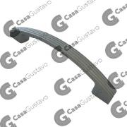 TIRADOR PVC FRANCO 128MM GRIS PLATA MATE