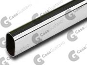CAÑO OVAL LISO CROMADO X 3MTS 30X15MM CO-10