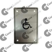 CARTEL RECTANGULAR DISCAPACITADO INOX 9041967