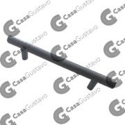 MANIJA TIRADOR PVC BARRAL 192MM GRIS PLATA MATE