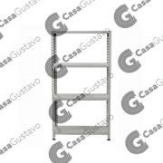 SISTEMA MODULAR MEGA RACK 4 ESTANTES GRIS