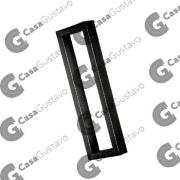 MANIJON SIMPLE RECTANGULAR NEGRO 40X20X700MM BRZ-8