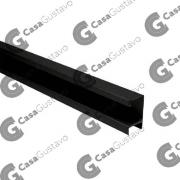 PERFIL MANIJA "C" X 3 METROS NEGRO TUH-503-N