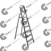 ESCALERA GAMMA ALUMINIO REFORZADA 6 ESCALONES G218