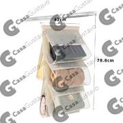 ORGANIZADOR DE CARTERAS 5 ESTUCHES 42 X 72CM BEIGE