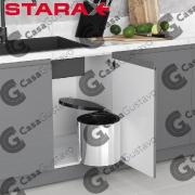 STARAX PORTARESIDUOS CILÍNDRICO C/ TAPA AUTOMÁTICA