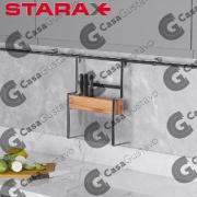 PORTACUCHILLOS DE MADERA P/BARRAL STARAX CROMO 935