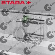 STARAX ESCURREPLATOS DOBLE PARA BARRAL CROMADO 935