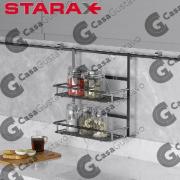 STARAX ESPECIERO DE LUJO CON DOS ESTANTES GRANDES 