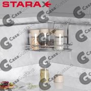 STARAX ESQUINERO SIMPLE DE LUJO P/BARRAL CROMADO 9