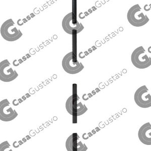 Tubo falleba jaque antipanico negro