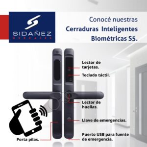 Cerradura inteligente - biometrica angosta s5
