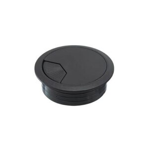 Pasacable redondo giratorio negro 60mm pc-160-n